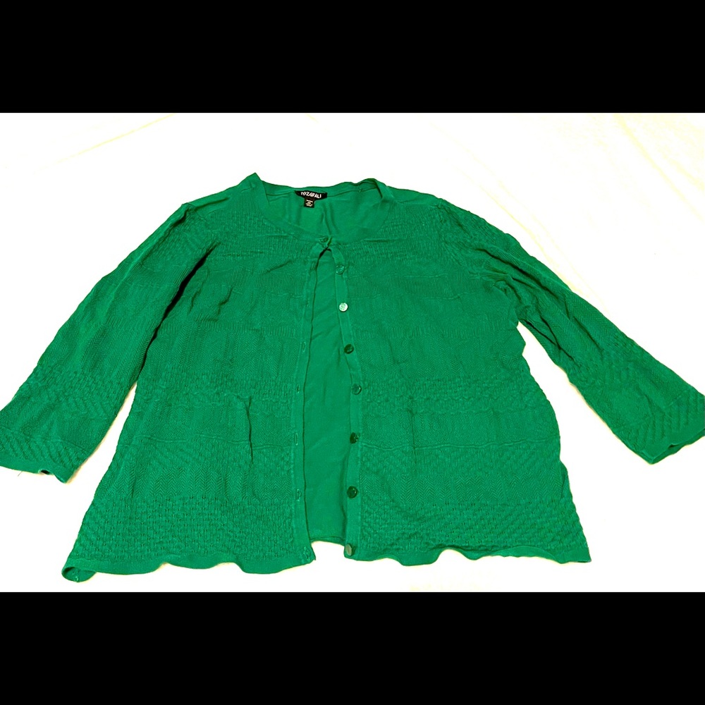 Kelly Green cardigan!